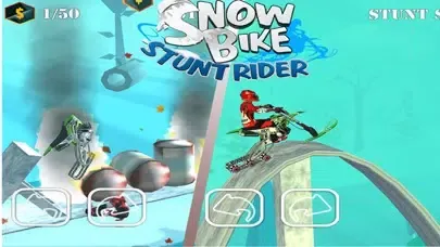 Snow Bike Stunt Rider স্ক্রিনশট