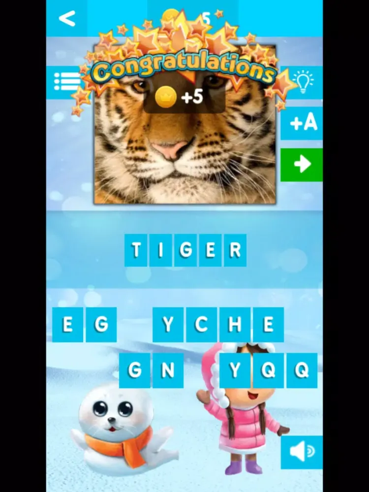 Capturas de tela do Snowy English - Guess The Word iPad 