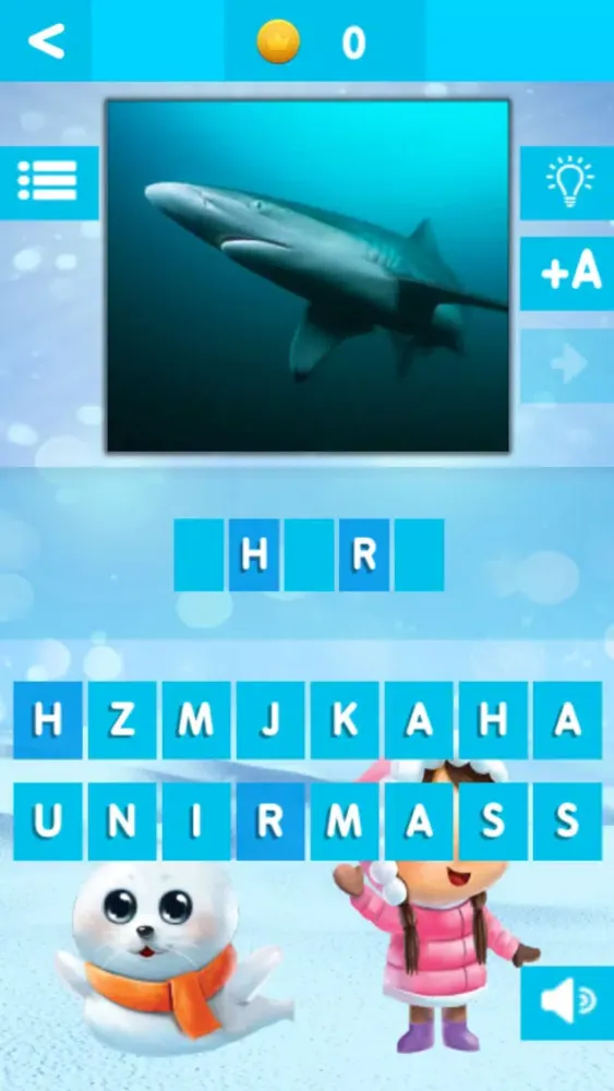 Capturas de tela do Snowy English - Guess The Word