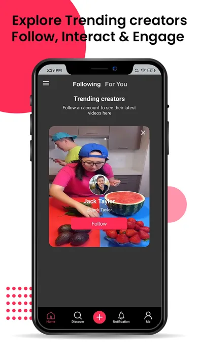 Tangkapan skrin SocialEngine Short Videos