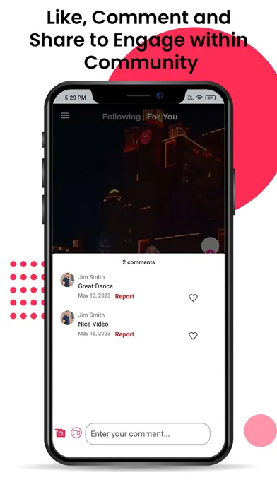 Tangkapan skrin SocialEngine Short Videos