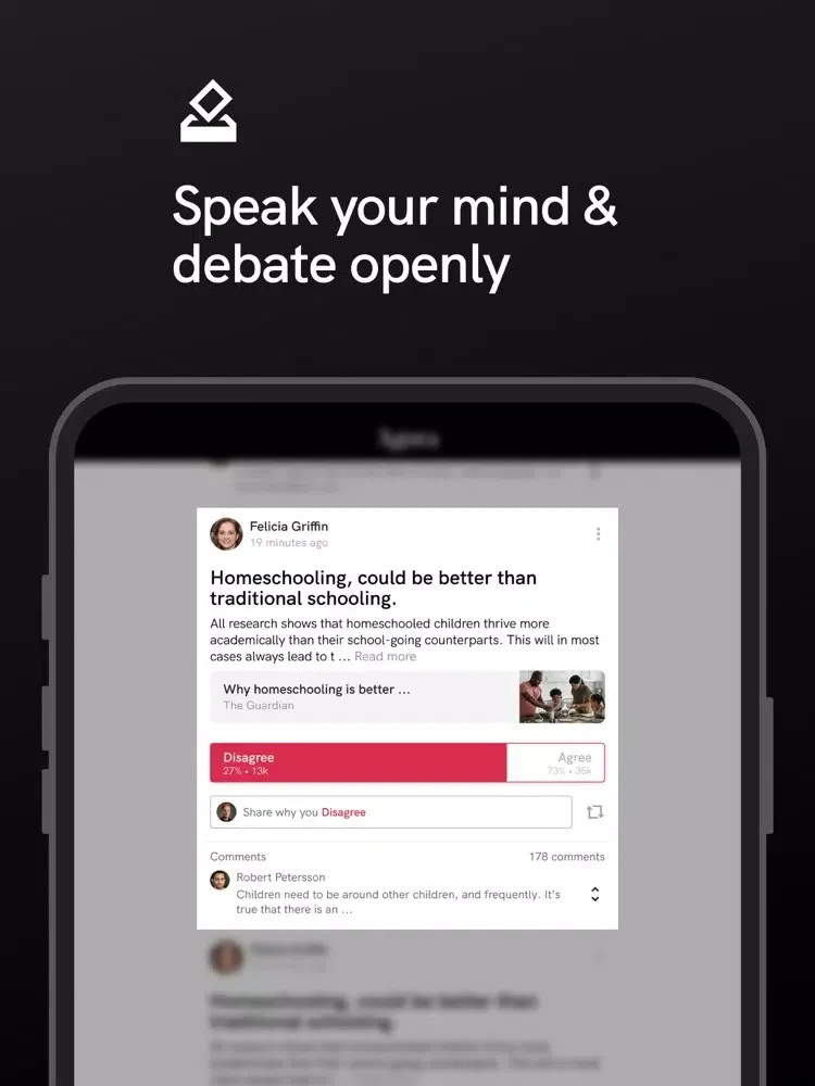 صور Agora - Debate Network iPad 