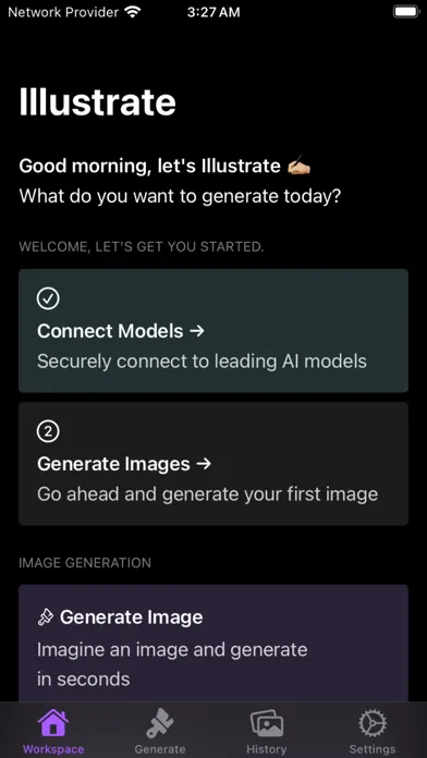Illustrate: GenAI Sandbox Screenshots