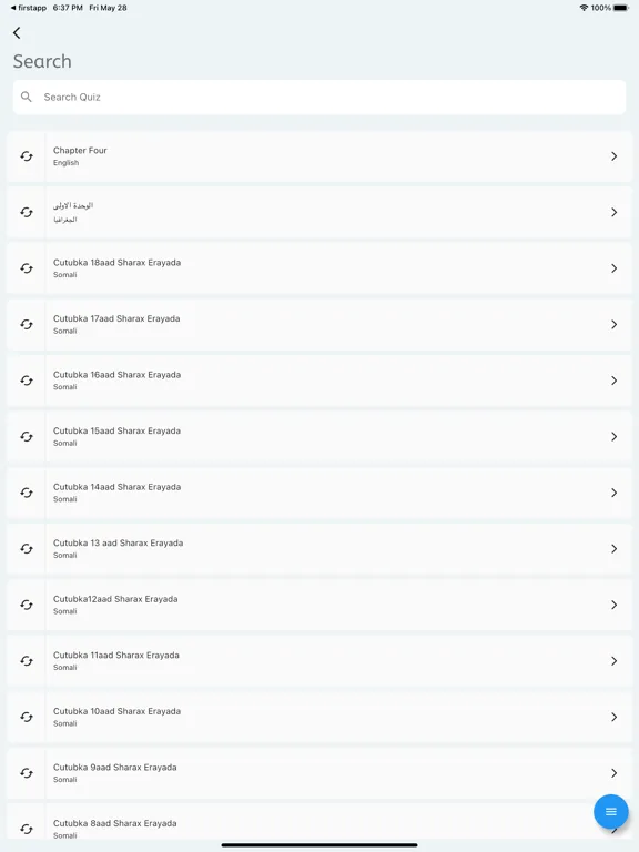 Ảnh chụp màn hình của SomQuiz iPad 