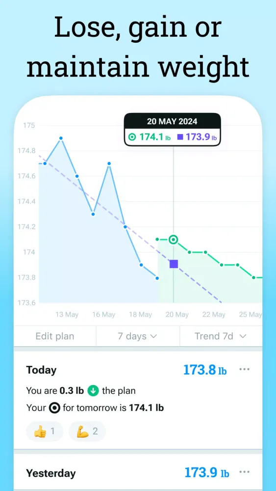 Screenshot di Noyoyo - Weight Tracker