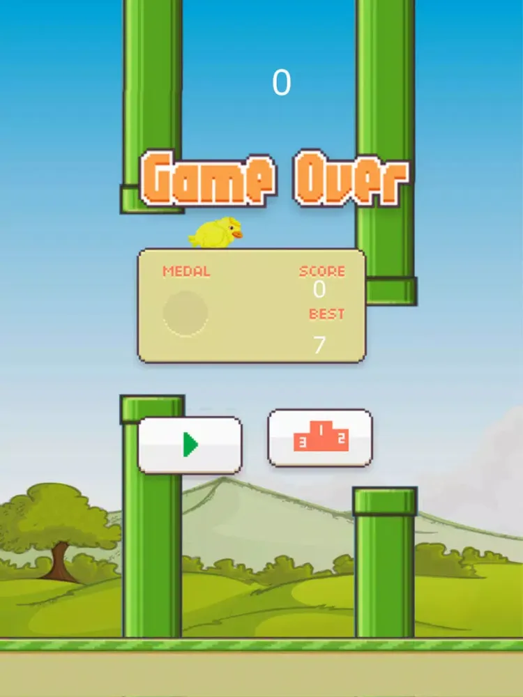 fly bird hd iPad  स्क्रीनशॉट