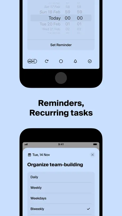 ภาพหน้าจอของ Tweek: Minimal To Do List