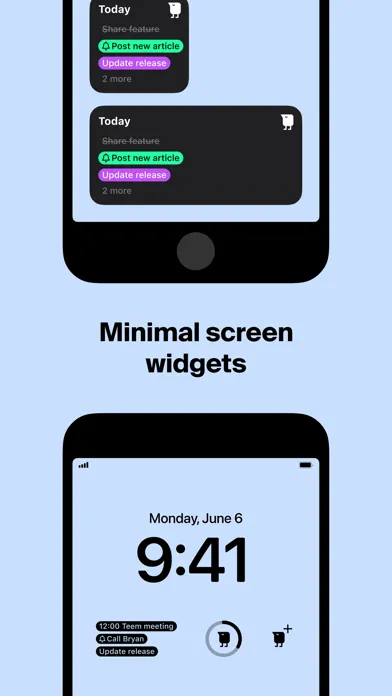ภาพหน้าจอของ Tweek: Minimal To Do List
