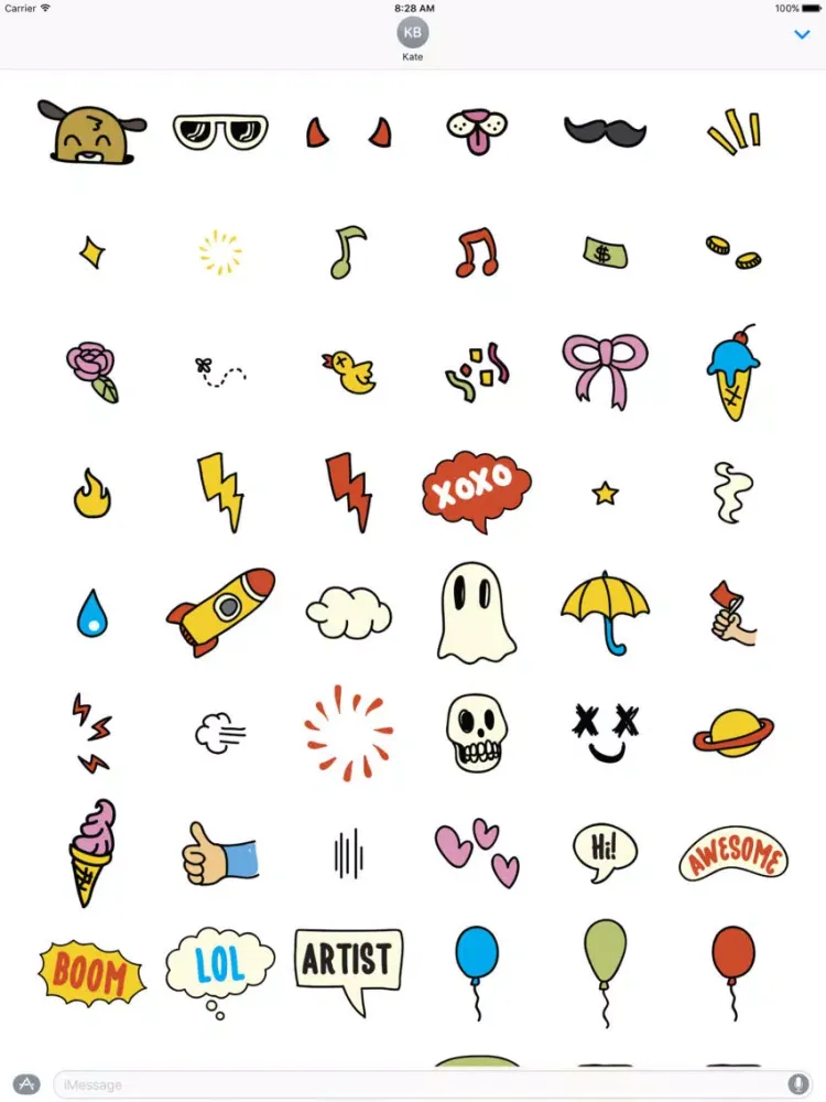 Zrzuty ekranu Fopi Paud 55+ Stickers iPad 