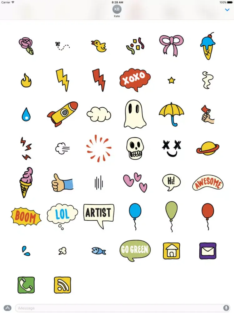 Zrzuty ekranu Fopi Paud 55+ Stickers iPad 