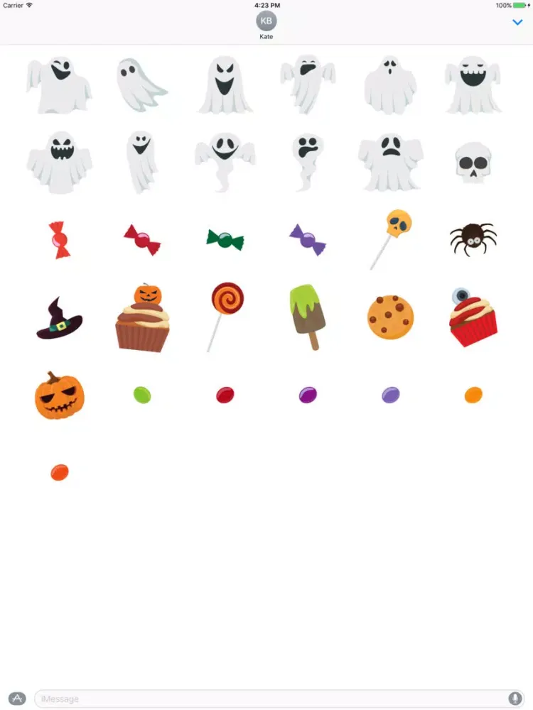Halloween Ghosts Stickers iPad  Ekran Görüntüleri