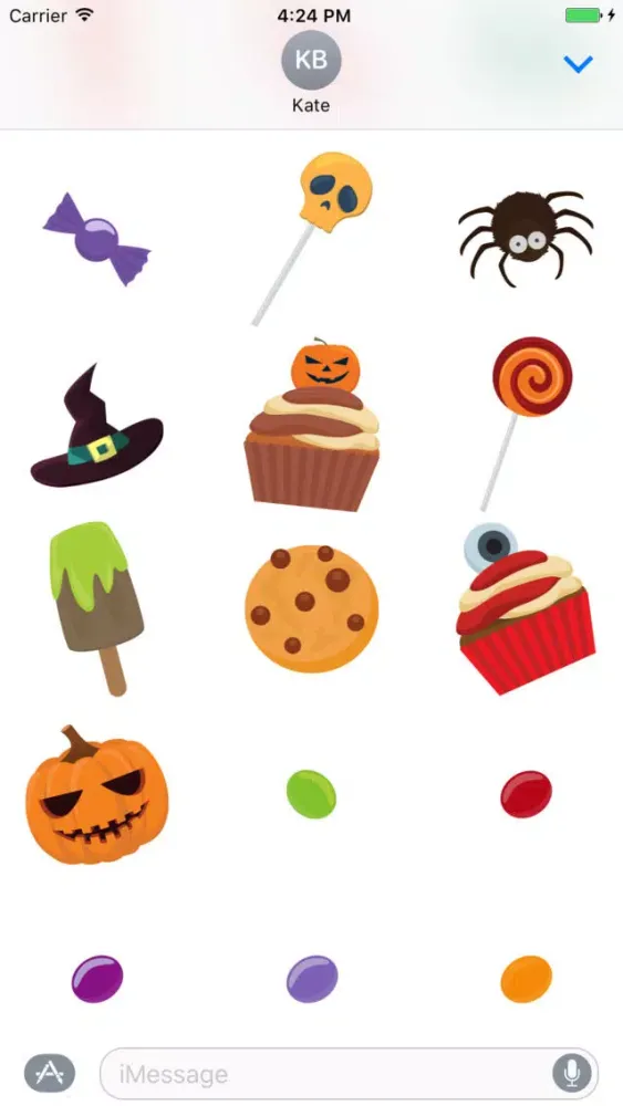 Halloween Ghosts Stickers Ekran Görüntüleri