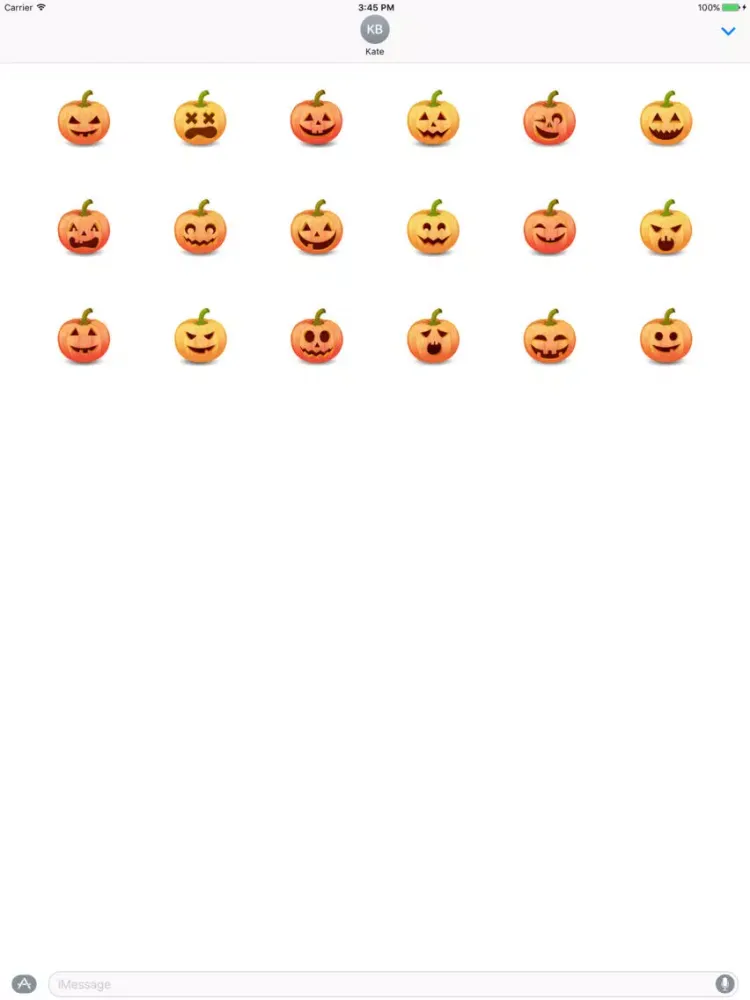 Zrzuty ekranu Halloween Pumpkin Smiley iPad 