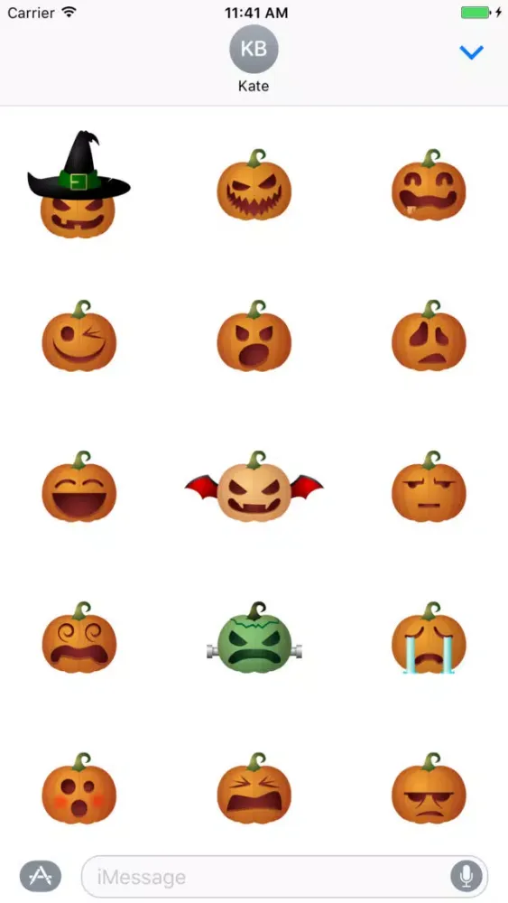 Halloween Pumpkins Stickers 2 স্ক্রিনশট