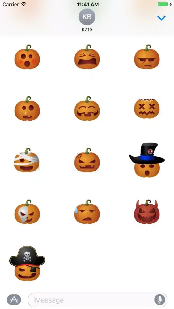 Halloween Pumpkins Stickers 2 স্ক্রিনশট