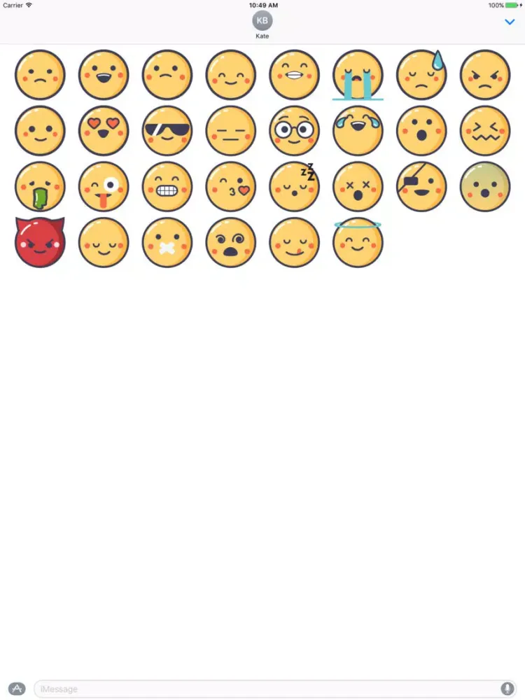 Kimoticon Animated Stickers iPad  स्क्रीनशॉट