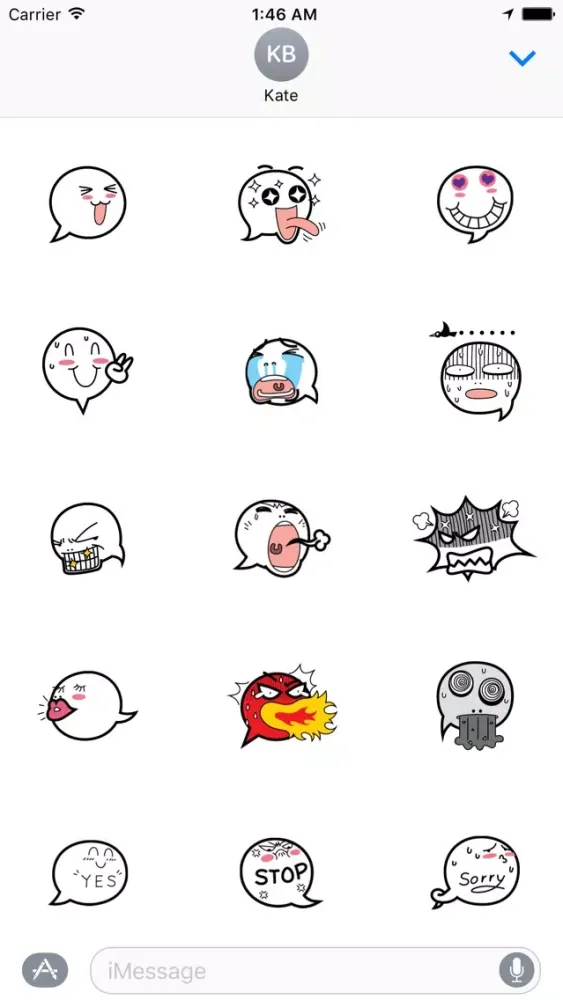 Speebble Stickers Screenshots