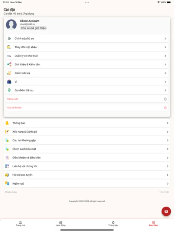 Screenshot di SOB Express iPad 