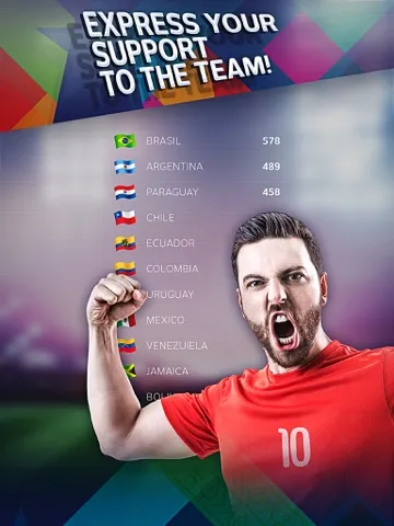 Capturas de tela do Free kick challenge - Copa America 2015 edition iPad 