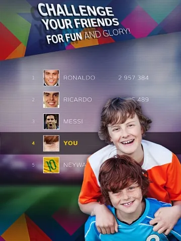 Capturas de tela do Free kick challenge - Copa America 2015 edition iPad 