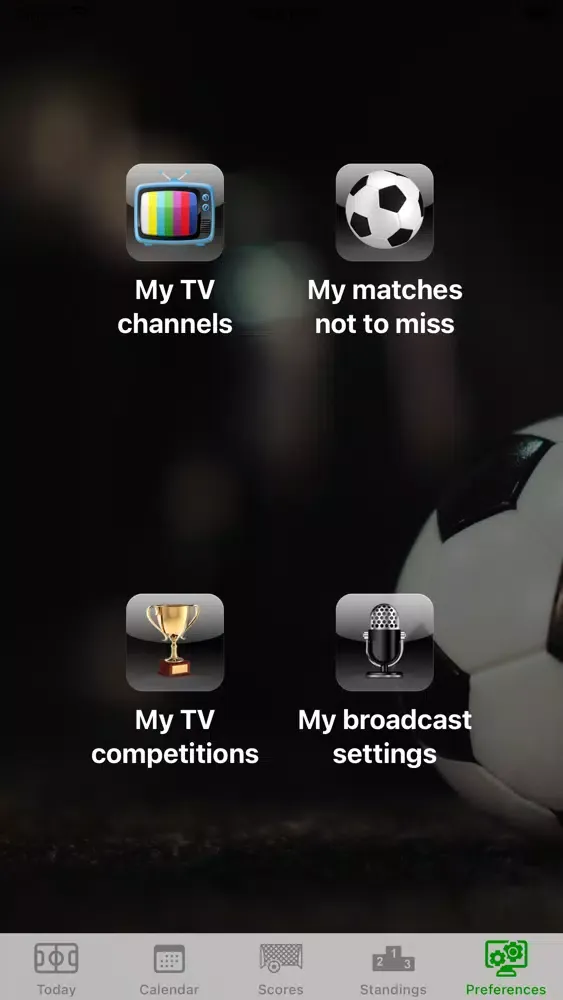 Capturas de tela do Soccer TV US