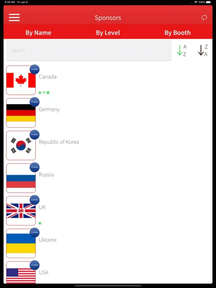 Velocevent iPad  Screenshots