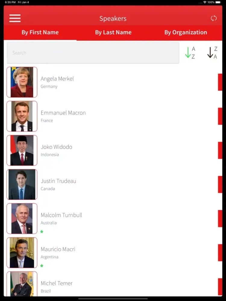 Velocevent iPad  Screenshots