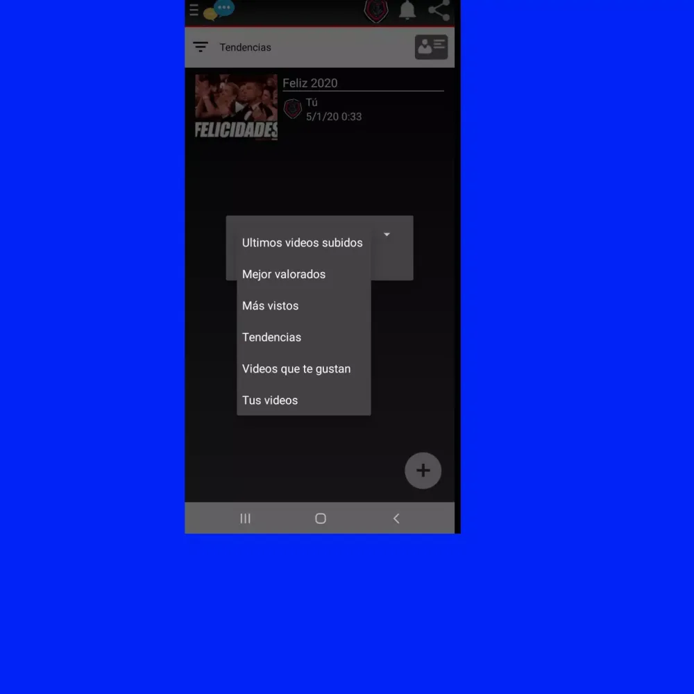Capturas de tela do Social red