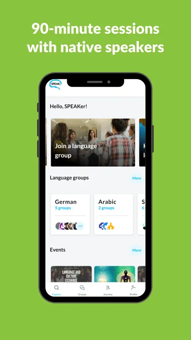 ภาพหน้าจอของ SPEAK: Learn Languages