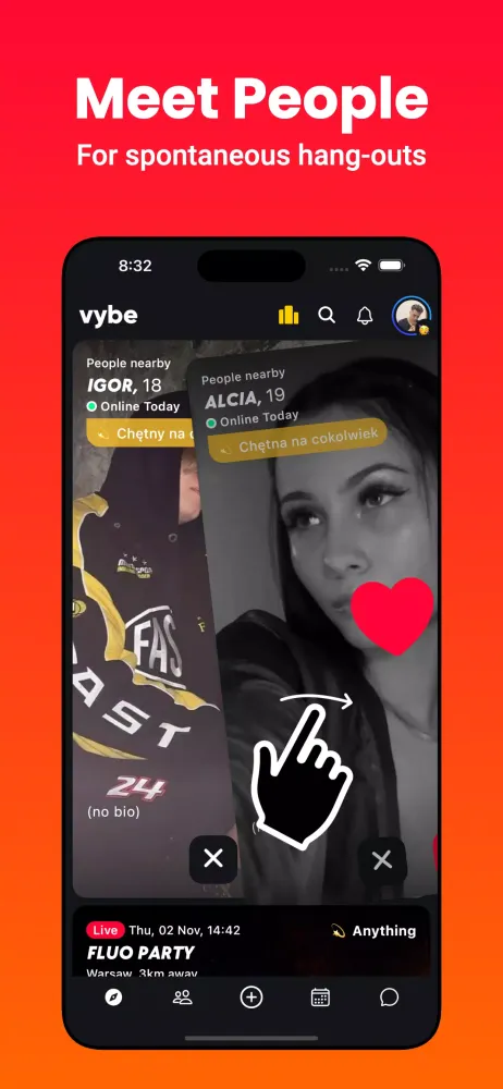Capturas de pantalla de Vybe