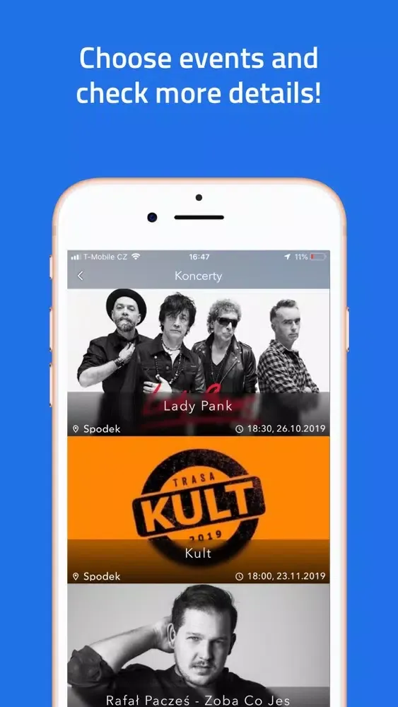 Screenshot di Where. Events next to you