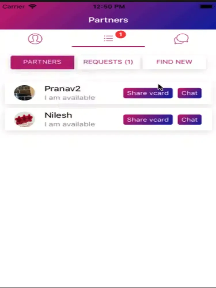 ภาพหน้าจอของ My Partnerships iPad 