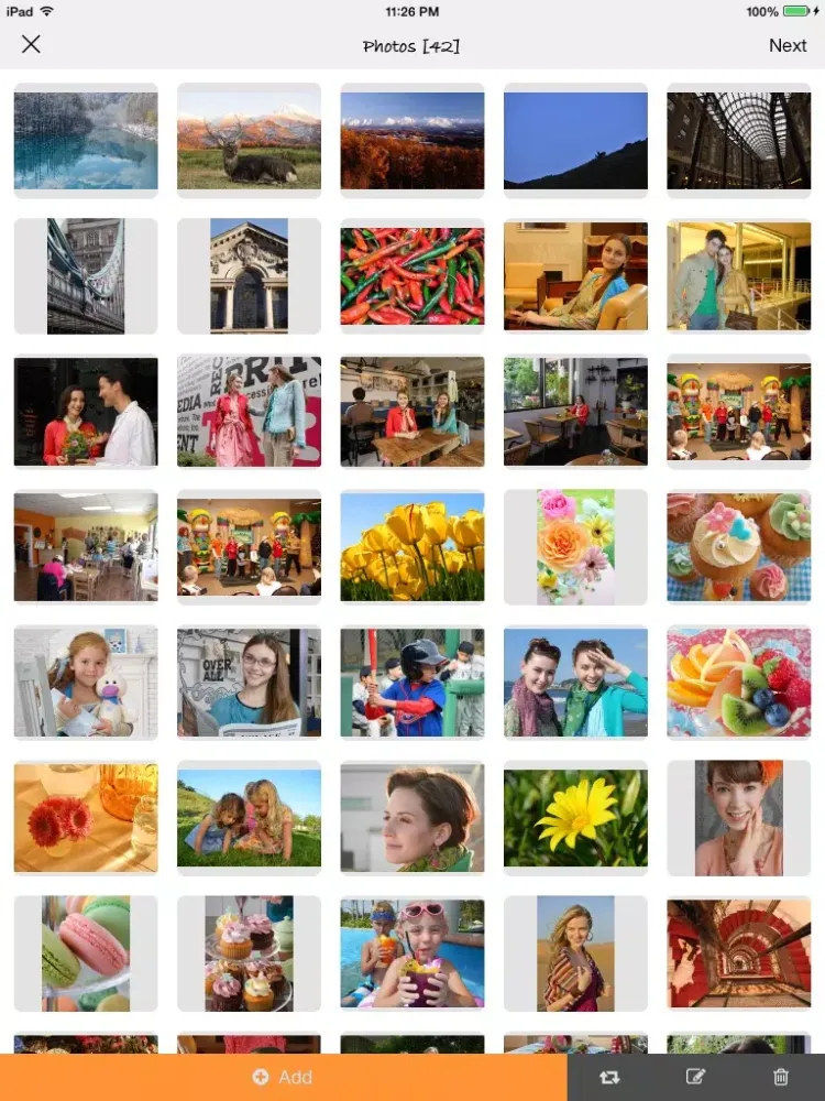 SlideshowCast Free – Make Photo Video Music Slideshow & Cast on TV through Chromecast iPad 应用截图