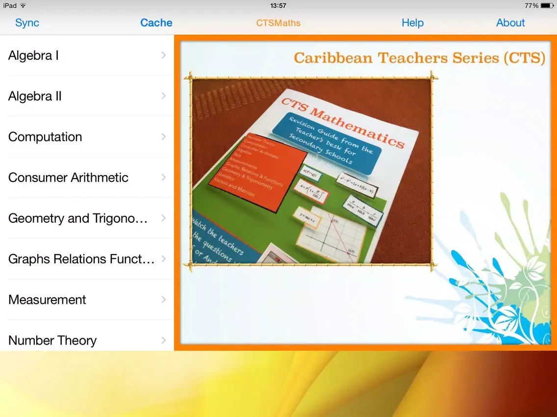 Tangkapan layar CTS Maths iPad 