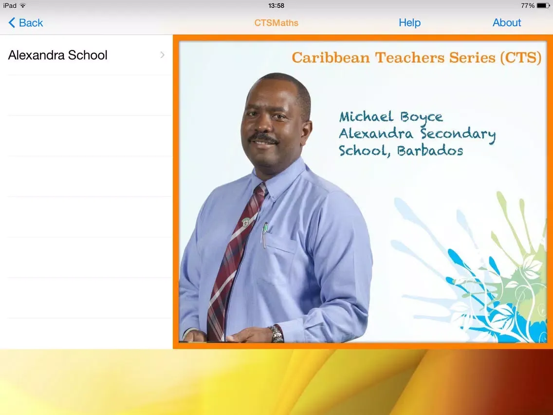 Tangkapan layar CTS Maths iPad 