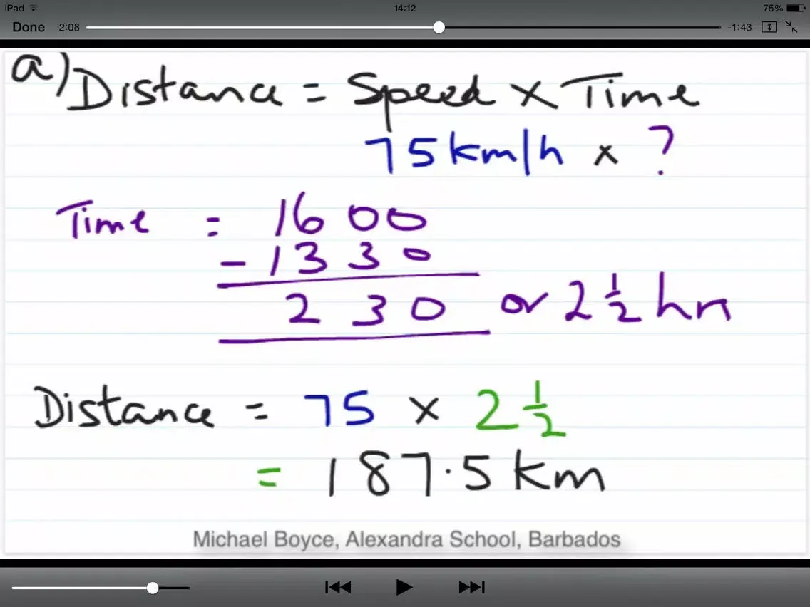 Tangkapan layar CTS Maths iPad 