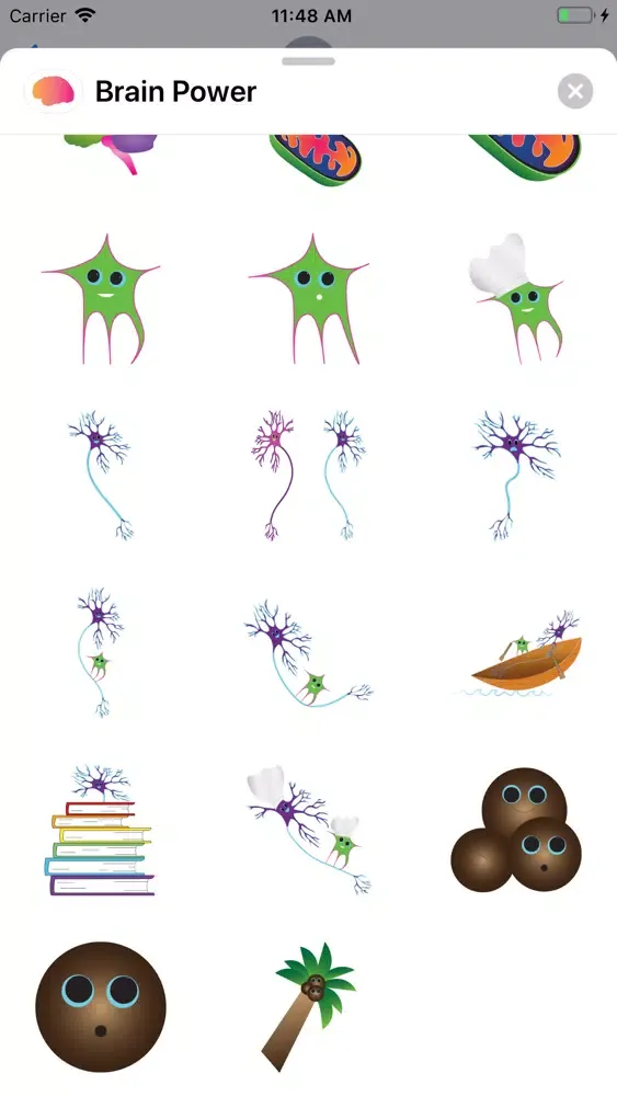 Brain Power Stickers Screenshots