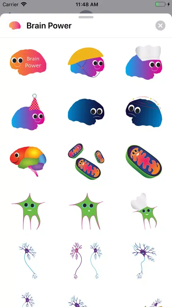 Brain Power Stickers Screenshots