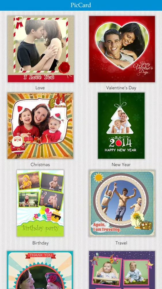ภาพหน้าจอของ PicCard - Photo Card Maker