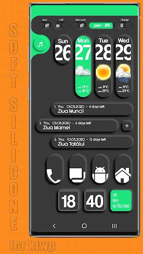 ภาพหน้าจอของ SOFT SILICONE for klwp