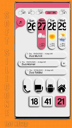 ภาพหน้าจอของ SOFT SILICONE for klwp