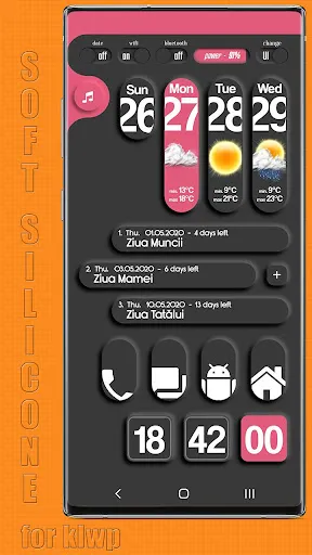 ภาพหน้าจอของ SOFT SILICONE for klwp