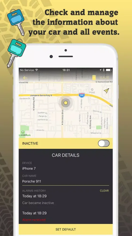 تصاویر CarAlarm Pro