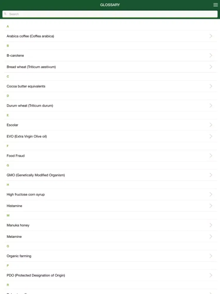 Food Integrity iPad  स्क्रीनशॉट