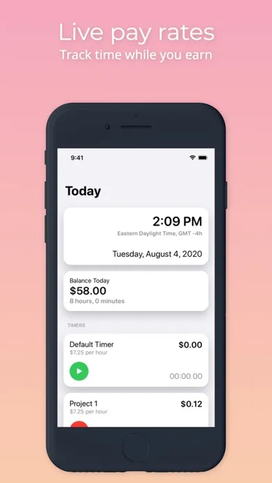 Zrzuty ekranu Time Tracker: Manage your time