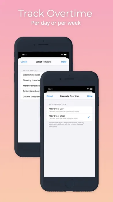 Zrzuty ekranu Time Tracker: Manage your time