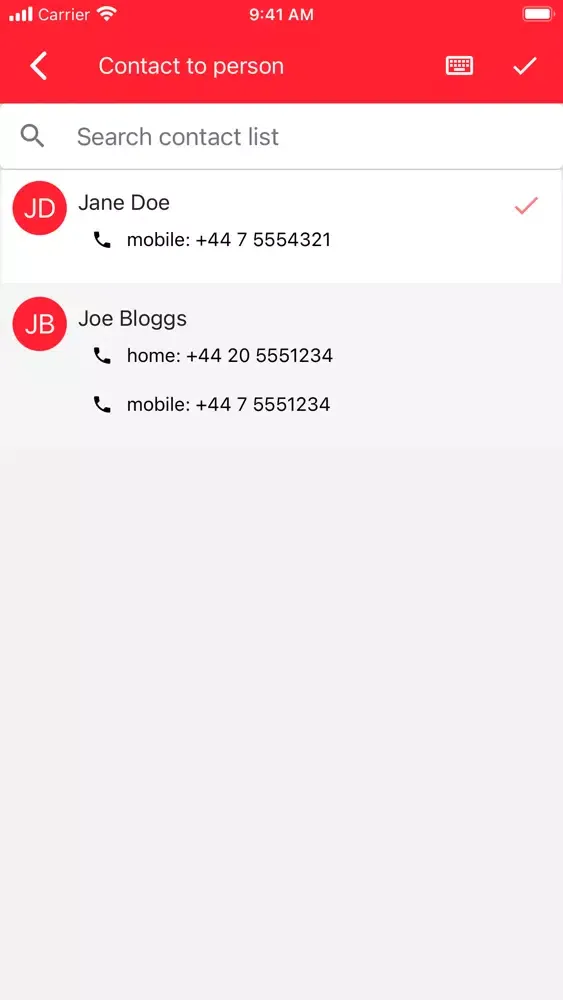 My Contact Diary Ekran Görüntüleri