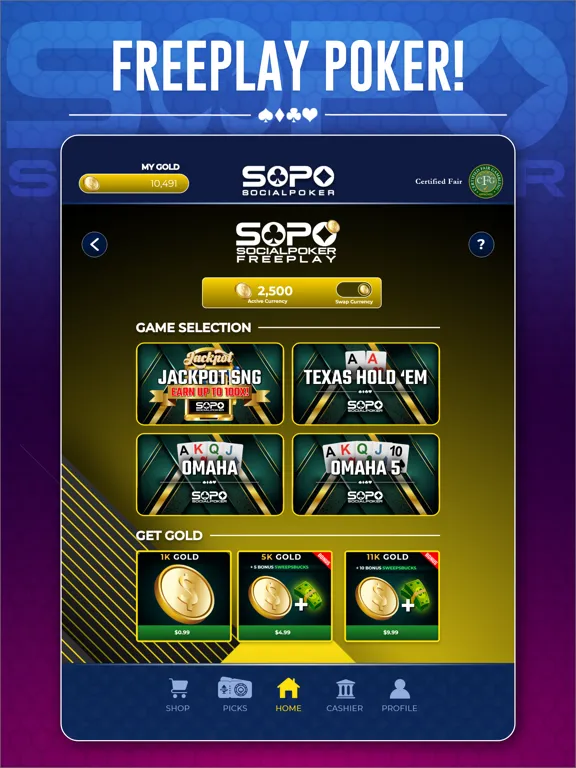 Captures d'écran de SoPo - Social Poker iPad 