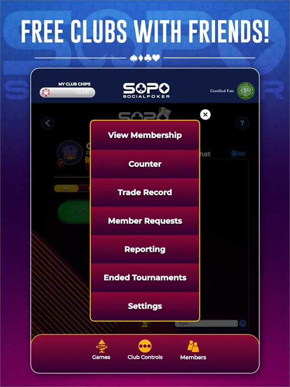 Captures d'écran de SoPo - Social Poker iPad 