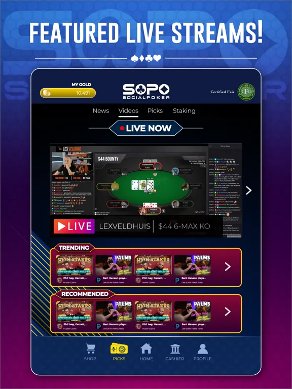 Captures d'écran de SoPo - Social Poker iPad 